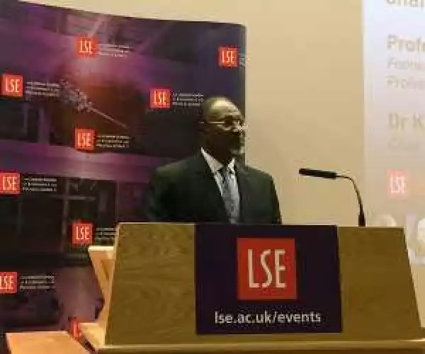Photos Of Attahiru Jega Delivering A Speech At The London School Of Economics